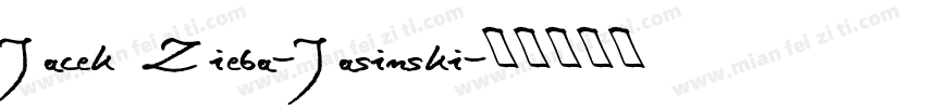 Jacek Zieba-Jasinski字体转换